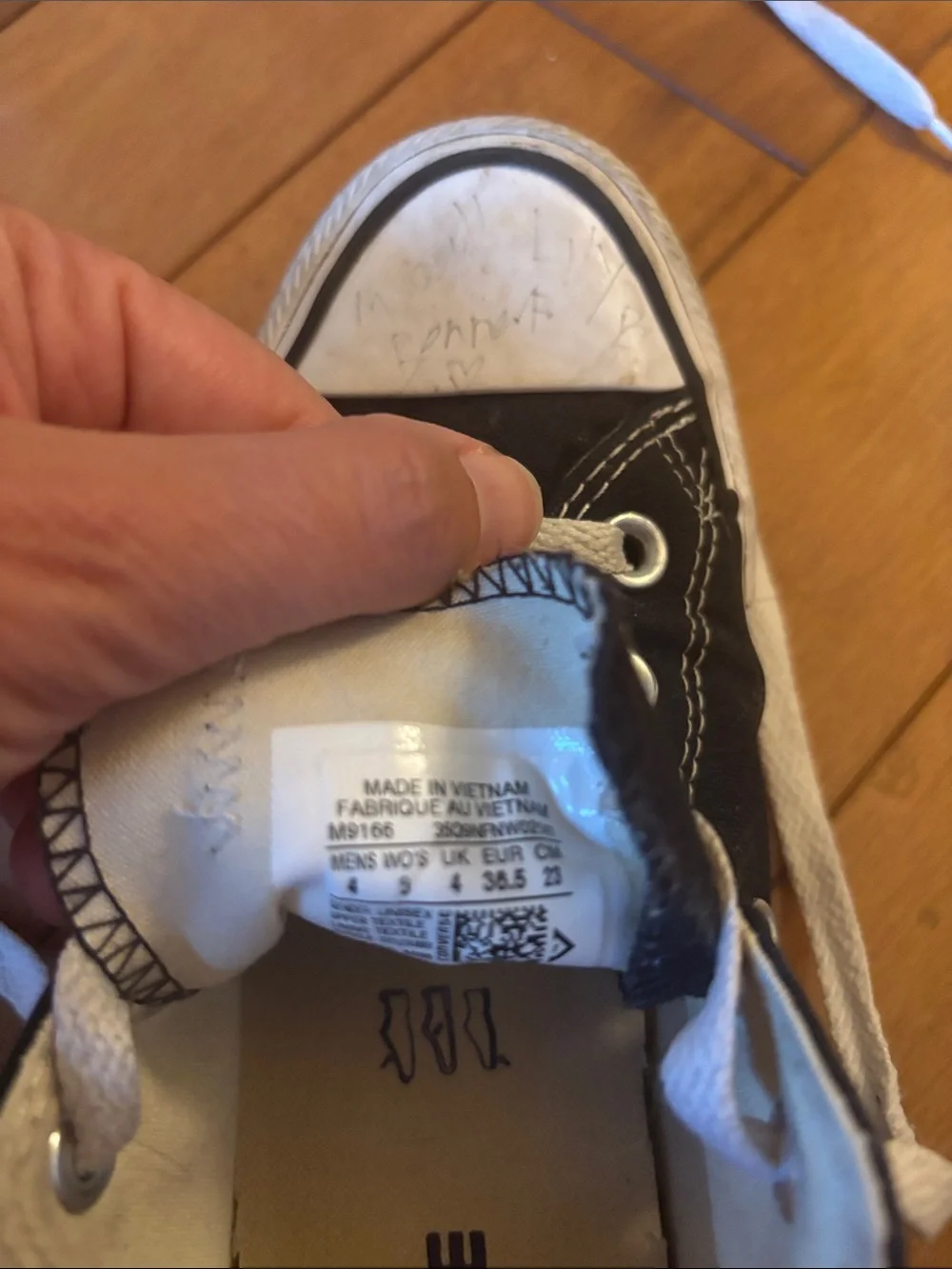 Converse Black and White Kids Low Top Sneakers